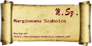 Margineanu Szabolcs névjegykártya